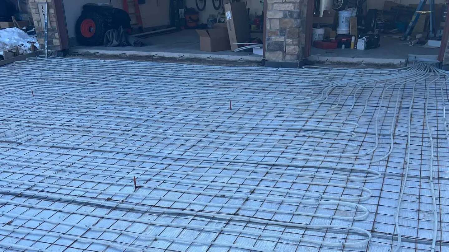Snow Melt Concrete and Radiant in Floor Heating Elevation Concrete
